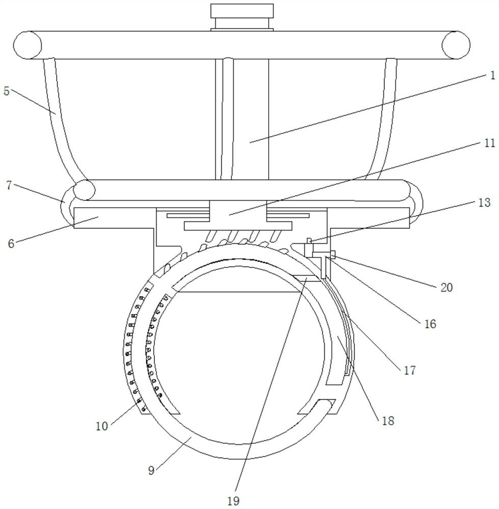 Shared bicycle lock capable of preventing articles from being lost