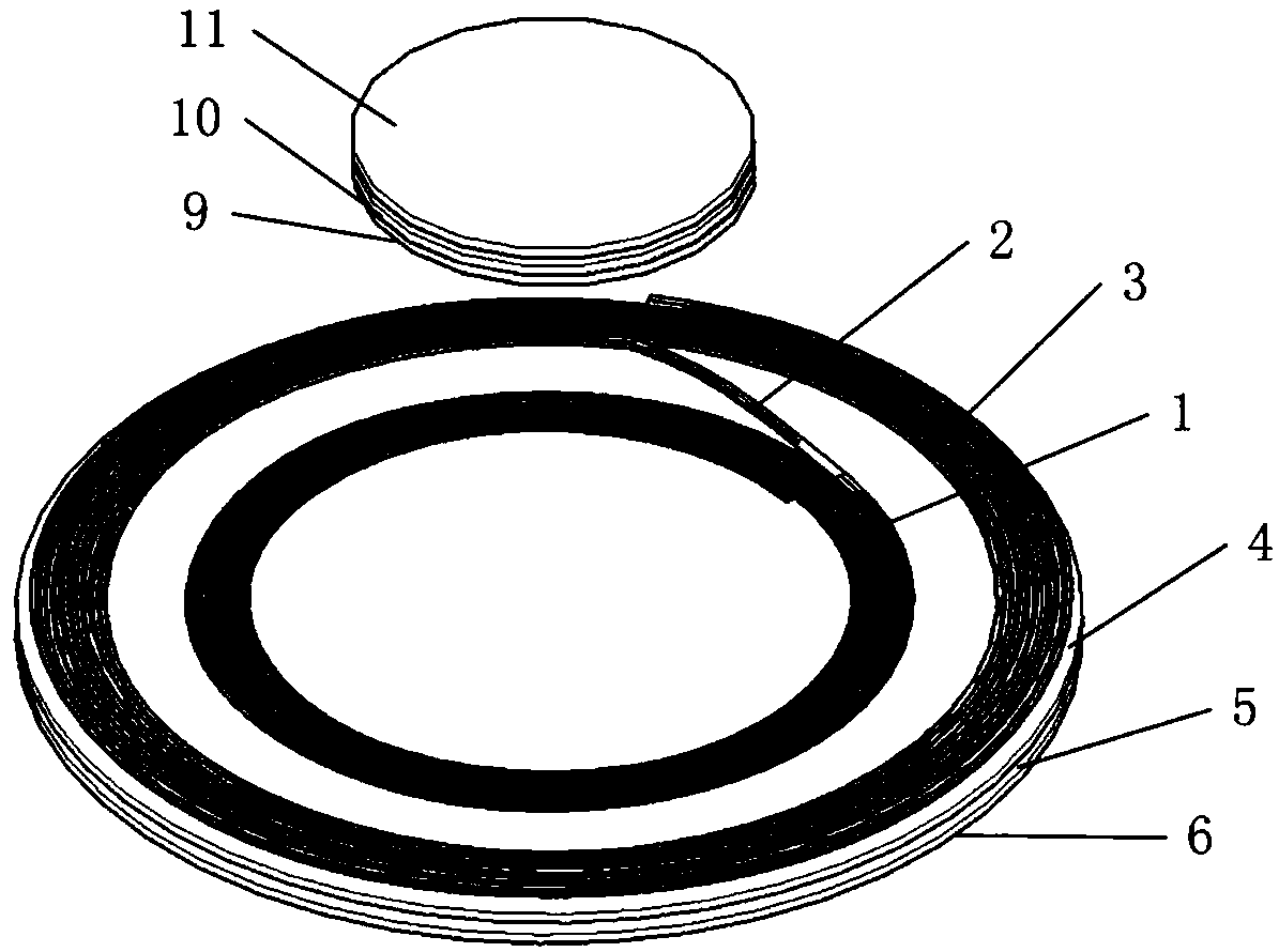 A wireless charging coil for a multi-rotor unmanned aerial vehicle