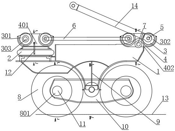 Air bag type floating loading mechanism