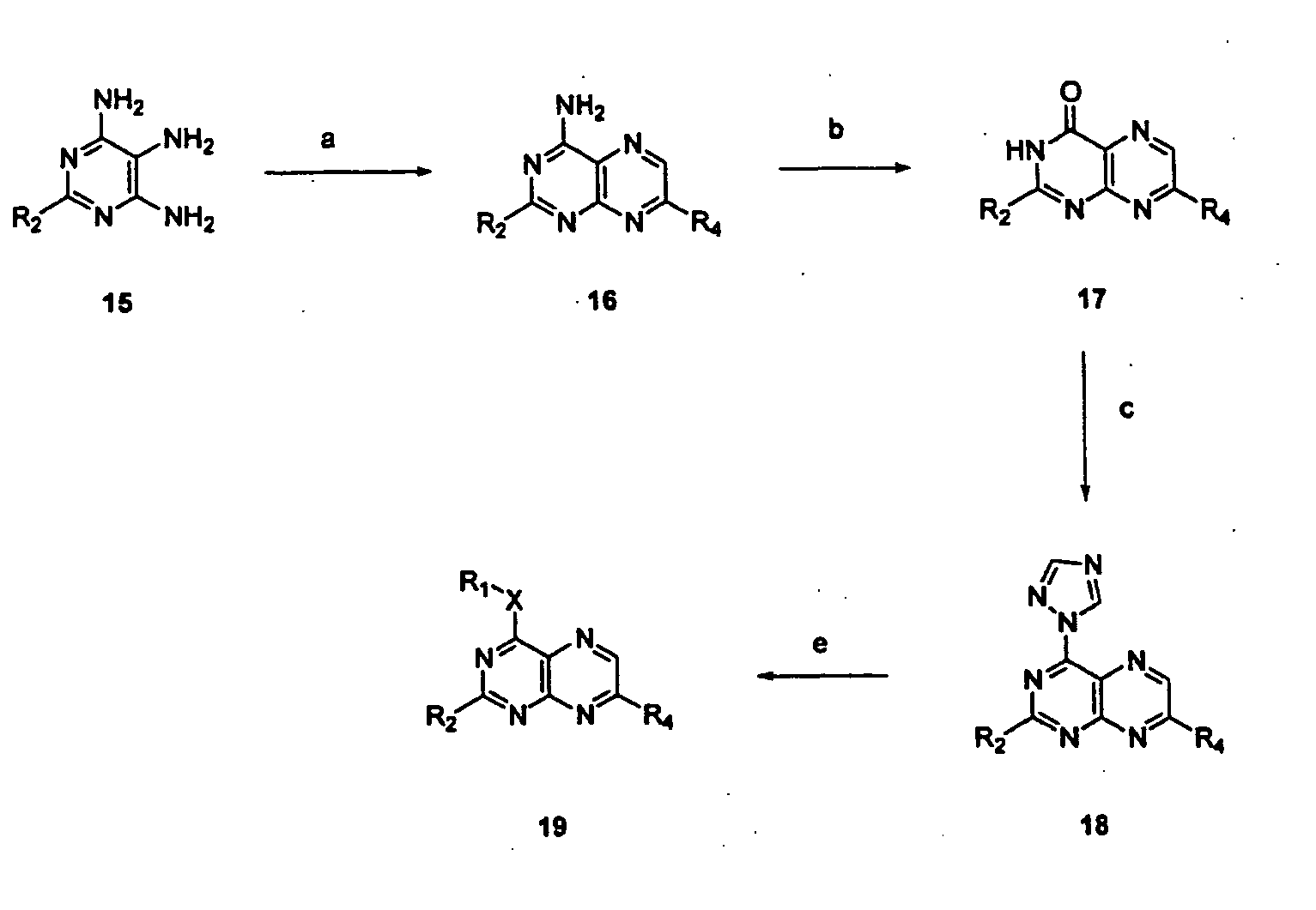 Immunosuppressive effects of pteridine derivatives