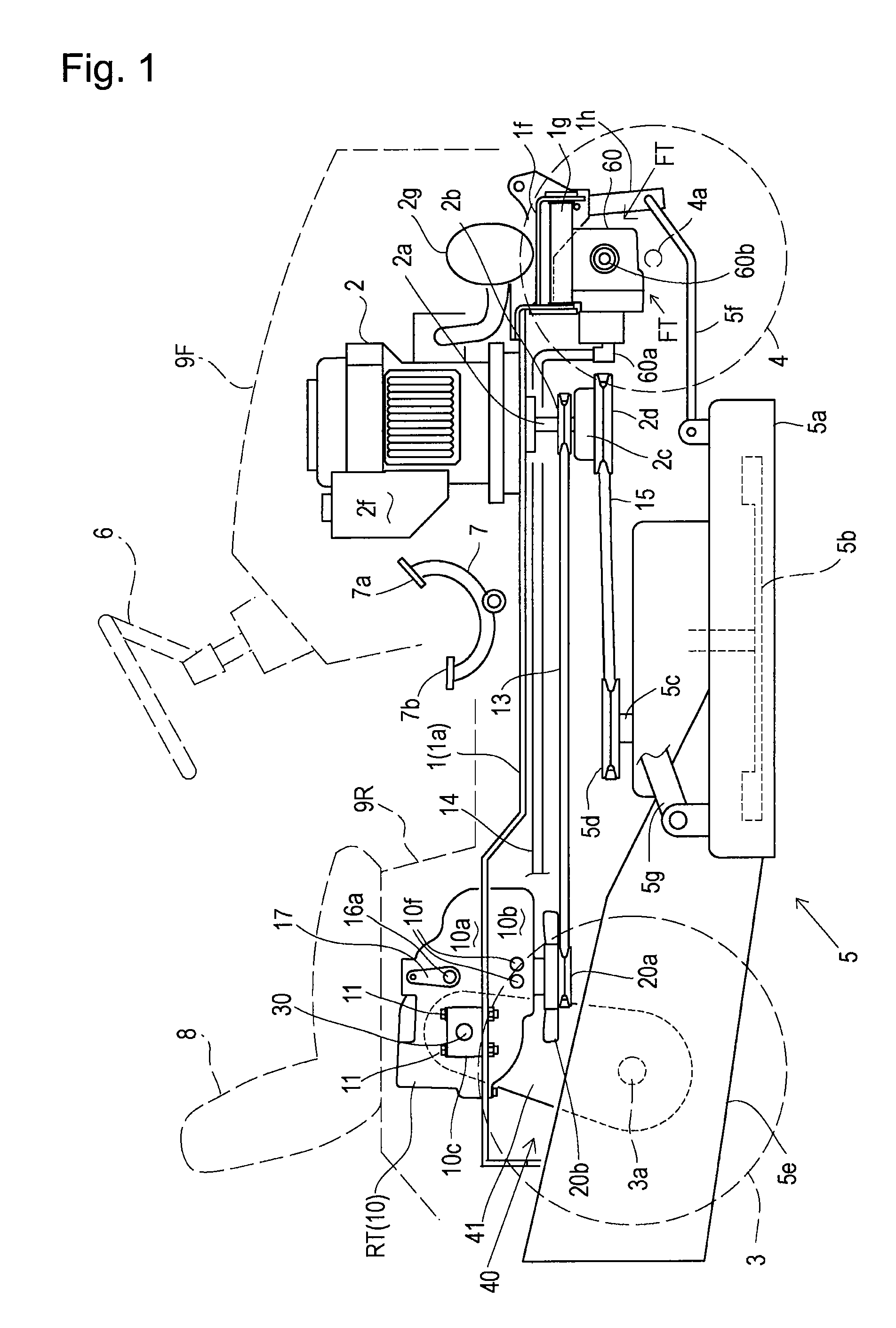 Transaxle for lawn tractor