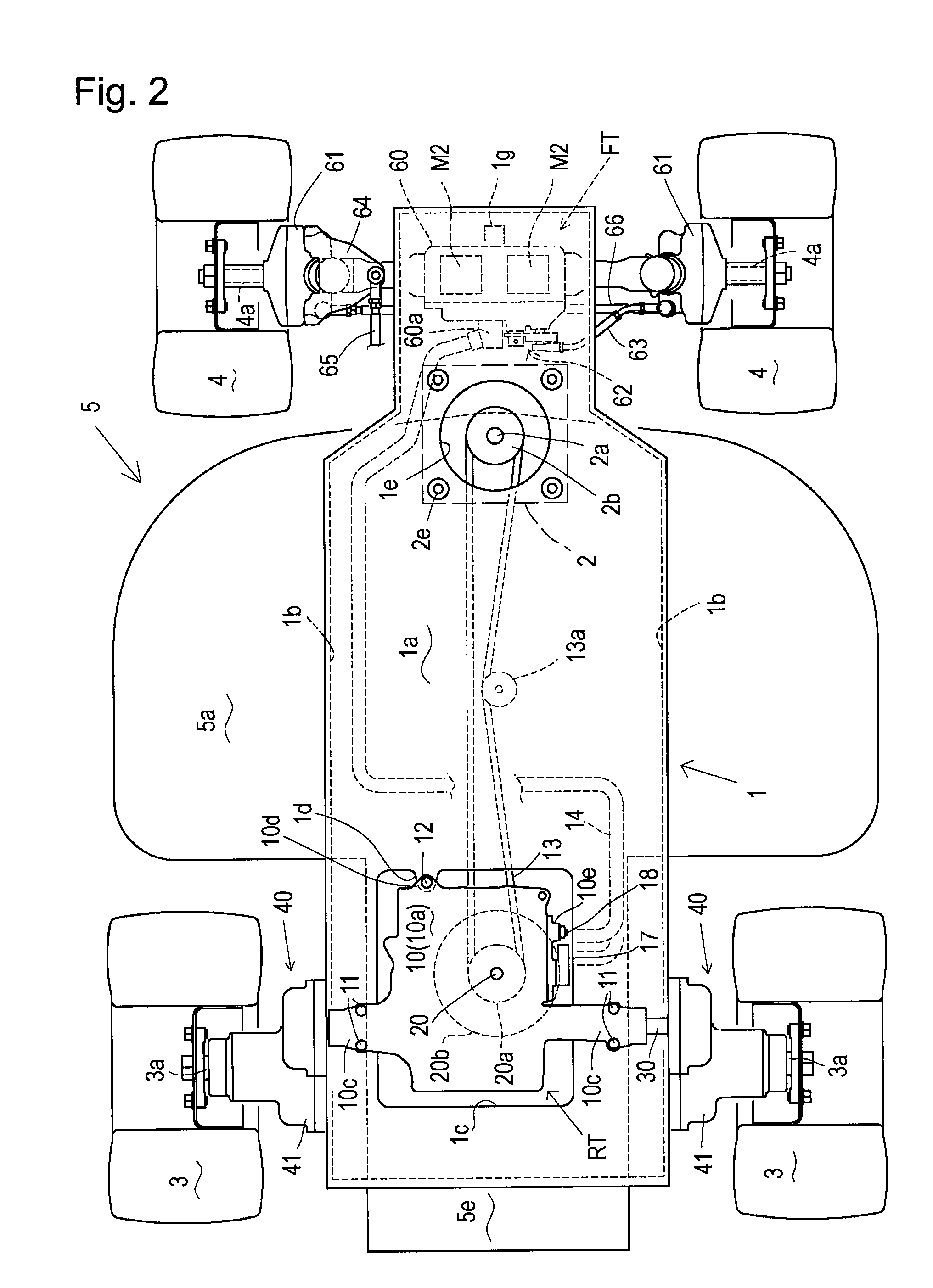 Transaxle for lawn tractor