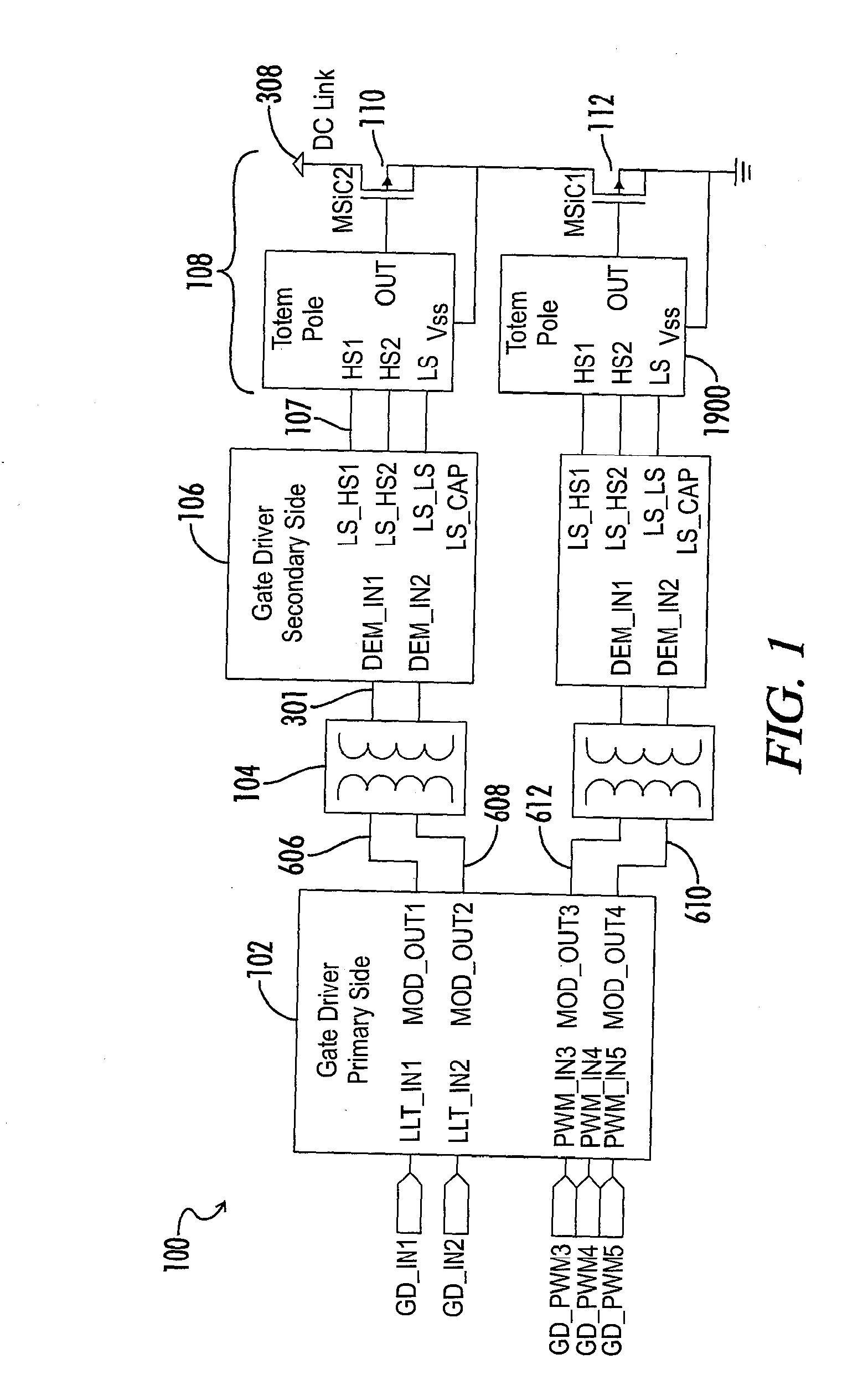 High temperature half bridge gate driver