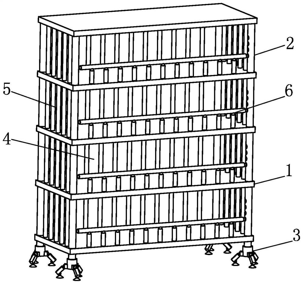 Toiletries placing rack for personnel on board a ship