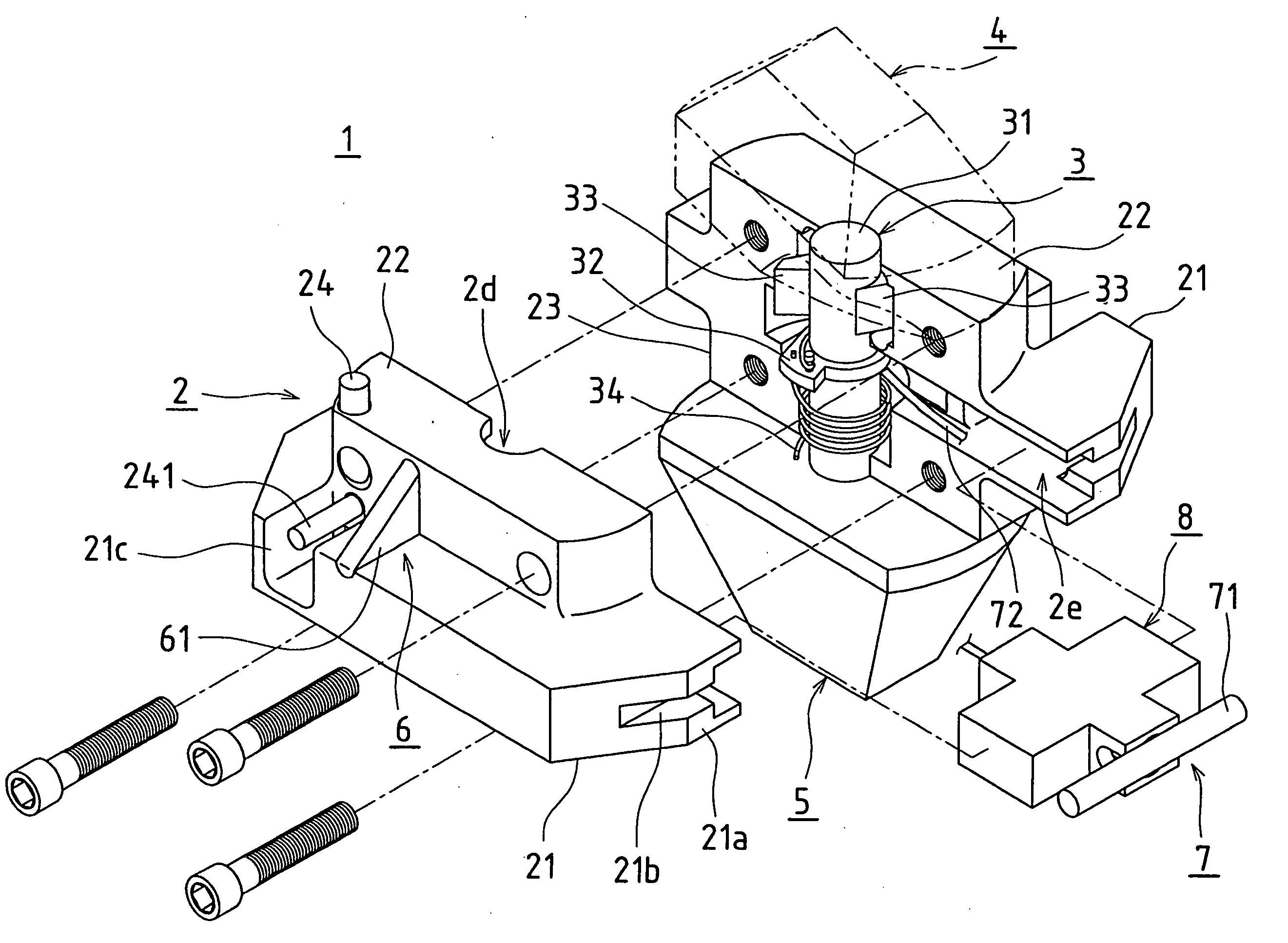 Container connecting metal fixture