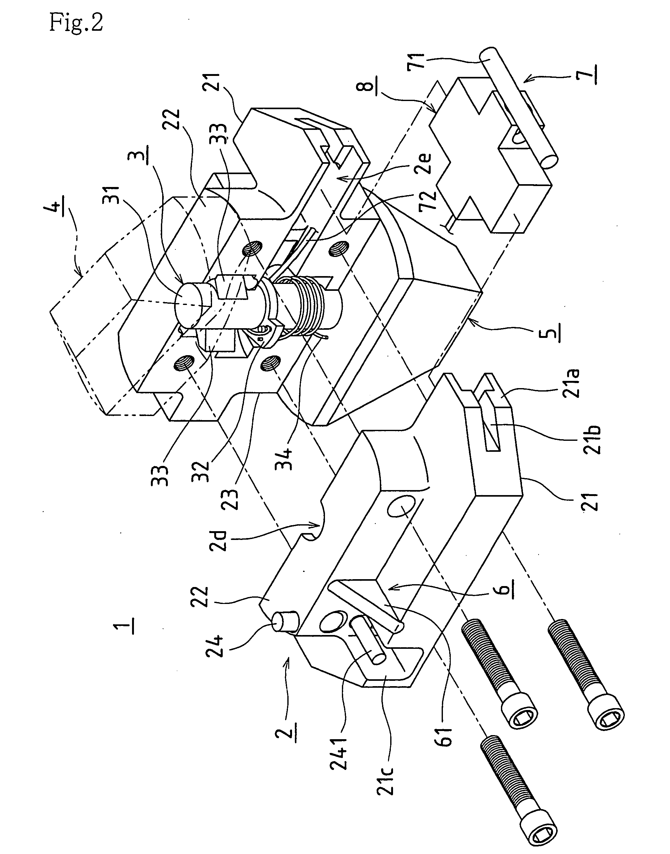 Container connecting metal fixture