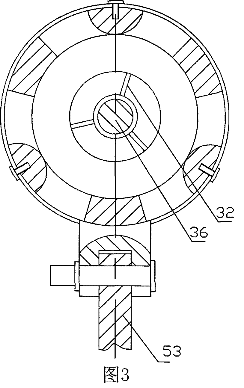 Gas and solid powder mixture separator