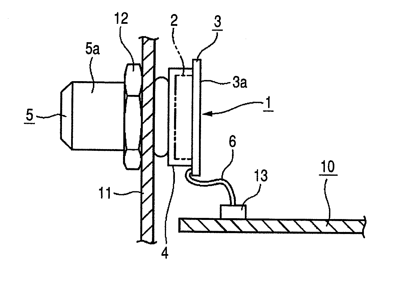 Mounting structure of electronic circuit unit