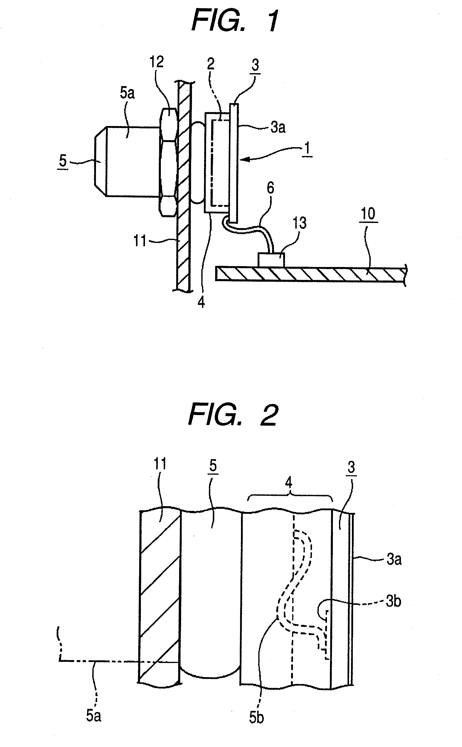 Mounting structure of electronic circuit unit