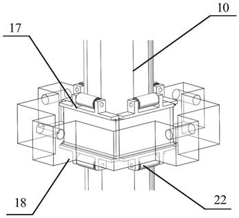 Mother bomb deployment and bullet separation device and system for deep-sea turbulence observation