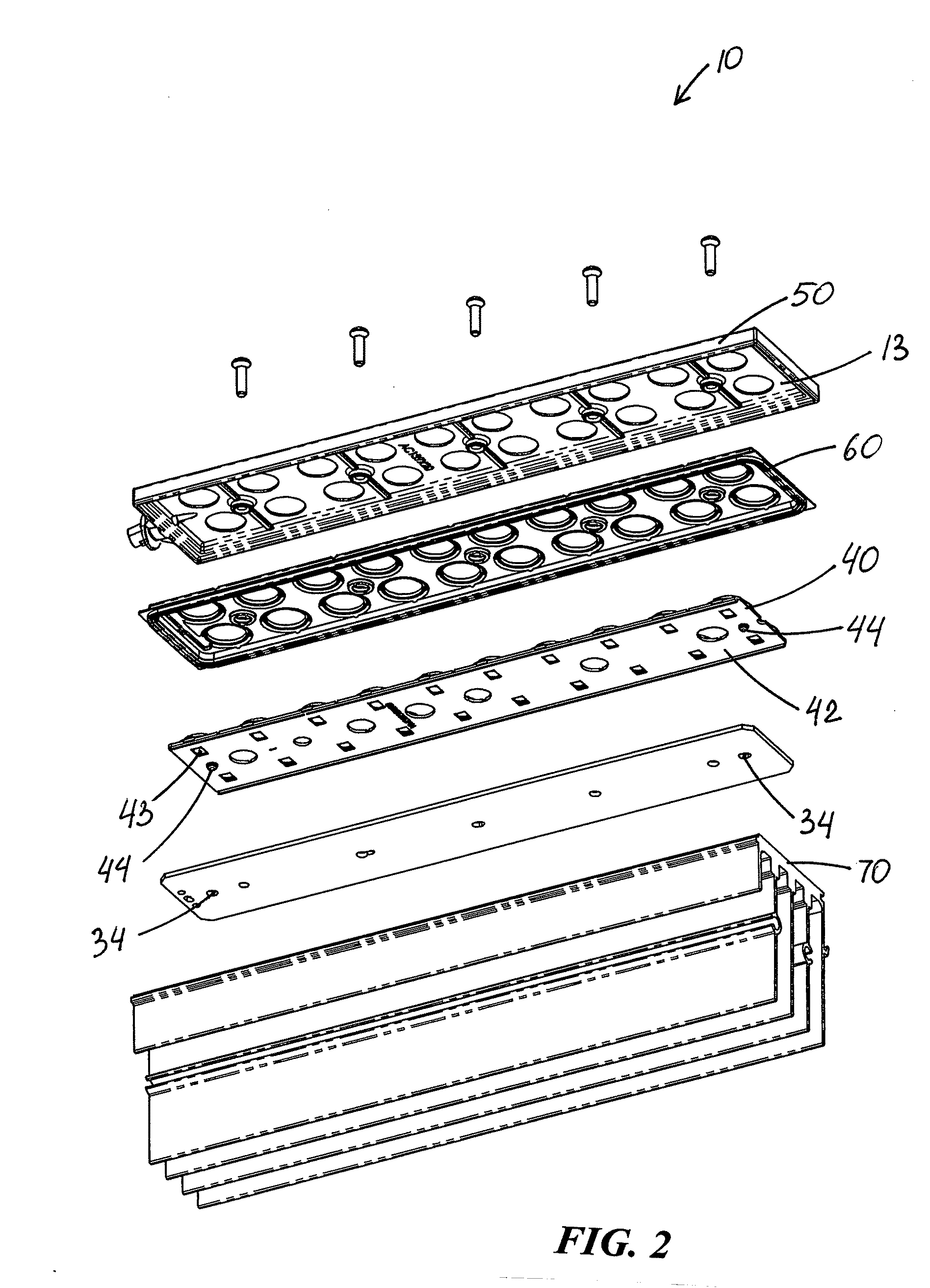 LED apparatus and method for accurate lens alignment