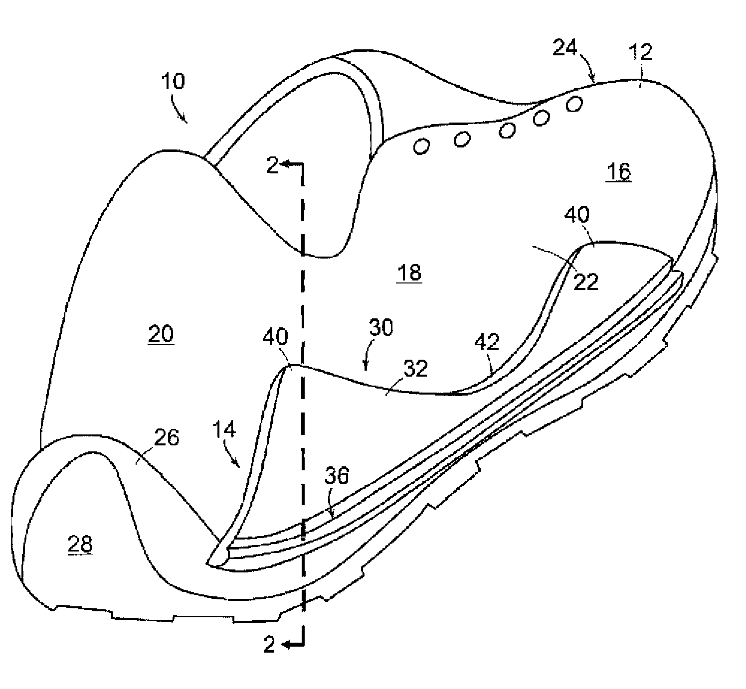 Footwear with support plate assembly