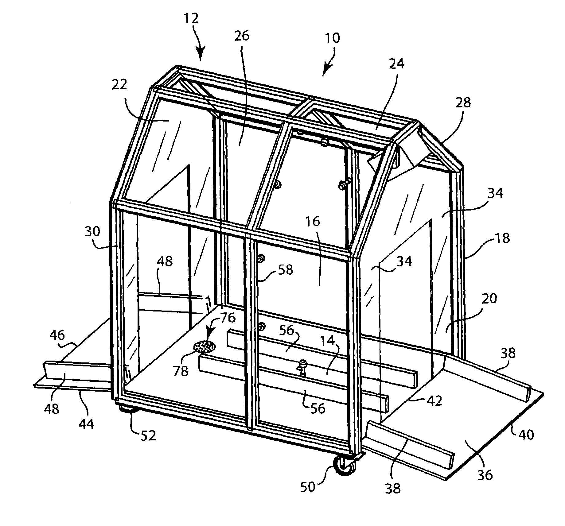 Cart sanitizing system