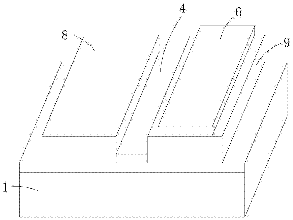 Front-end input waveguide structure of a directionally coupled optical waveguide detector