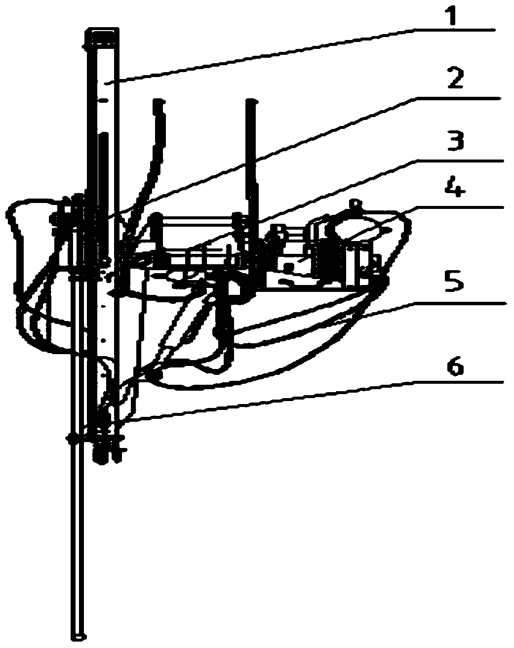 Hydraulic rock drilling machine