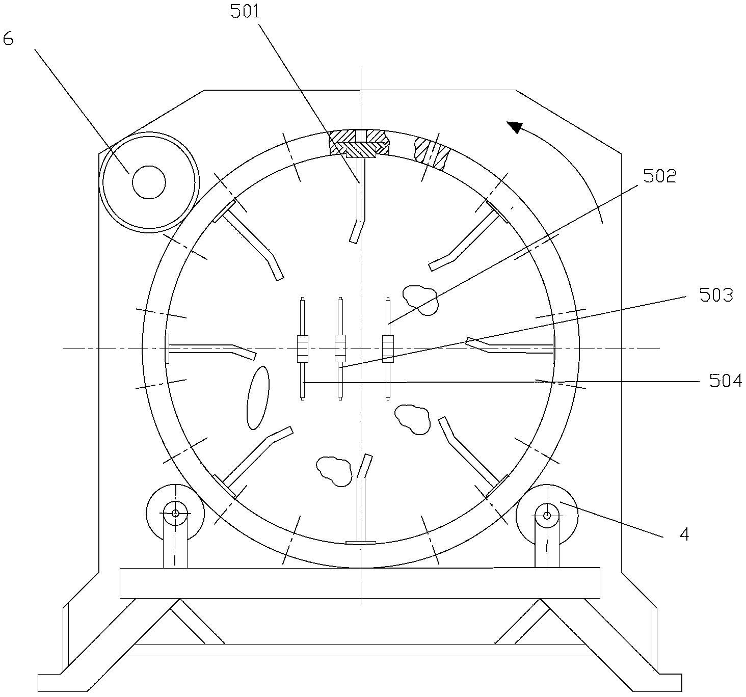 Wood polymer composite prepared by using mixed plastic and cotton stalks in domestic garbage, and method for preparing wood polymer composite