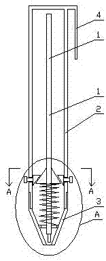 Extruding type retractable ball-point pen