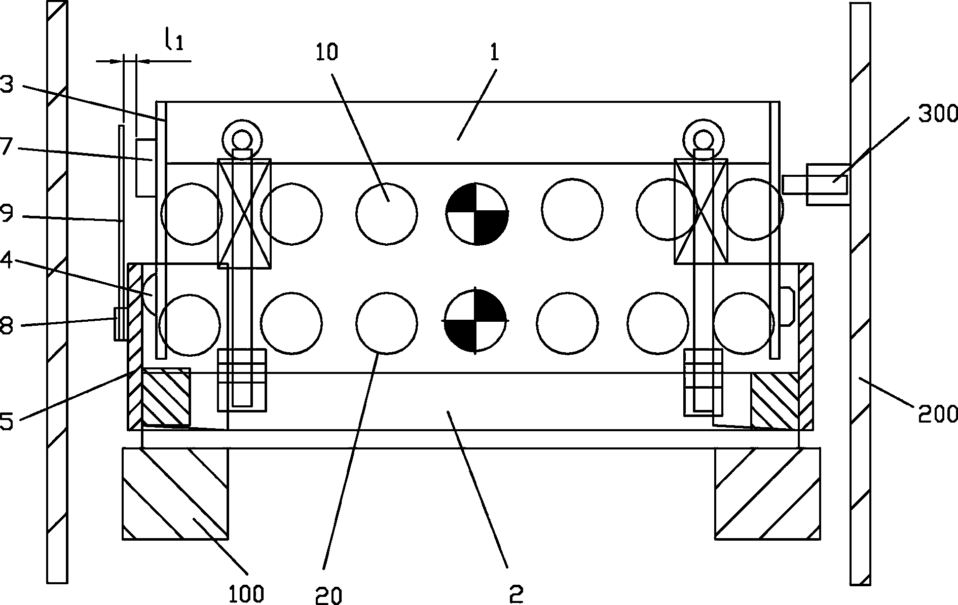 Method for controlling gap between upper framework and lower framework of continuous casting hydraulic fan-shaped section