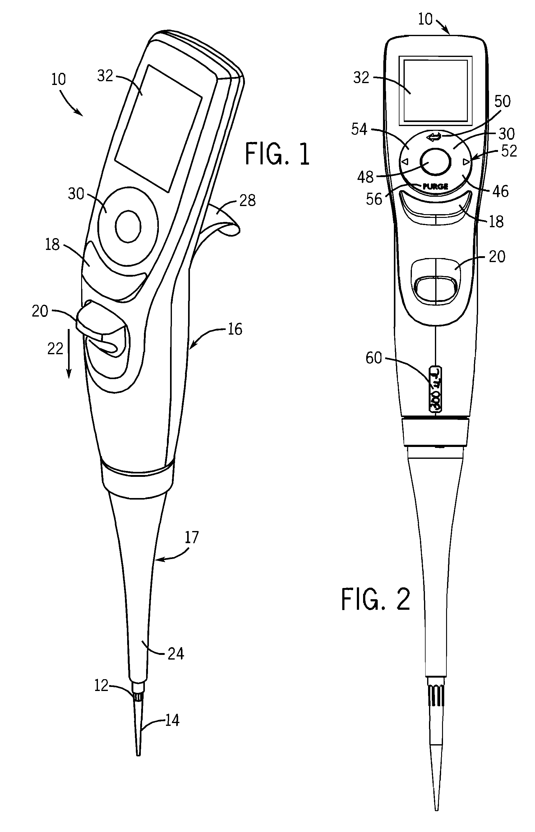 Electronic pipettor assembly