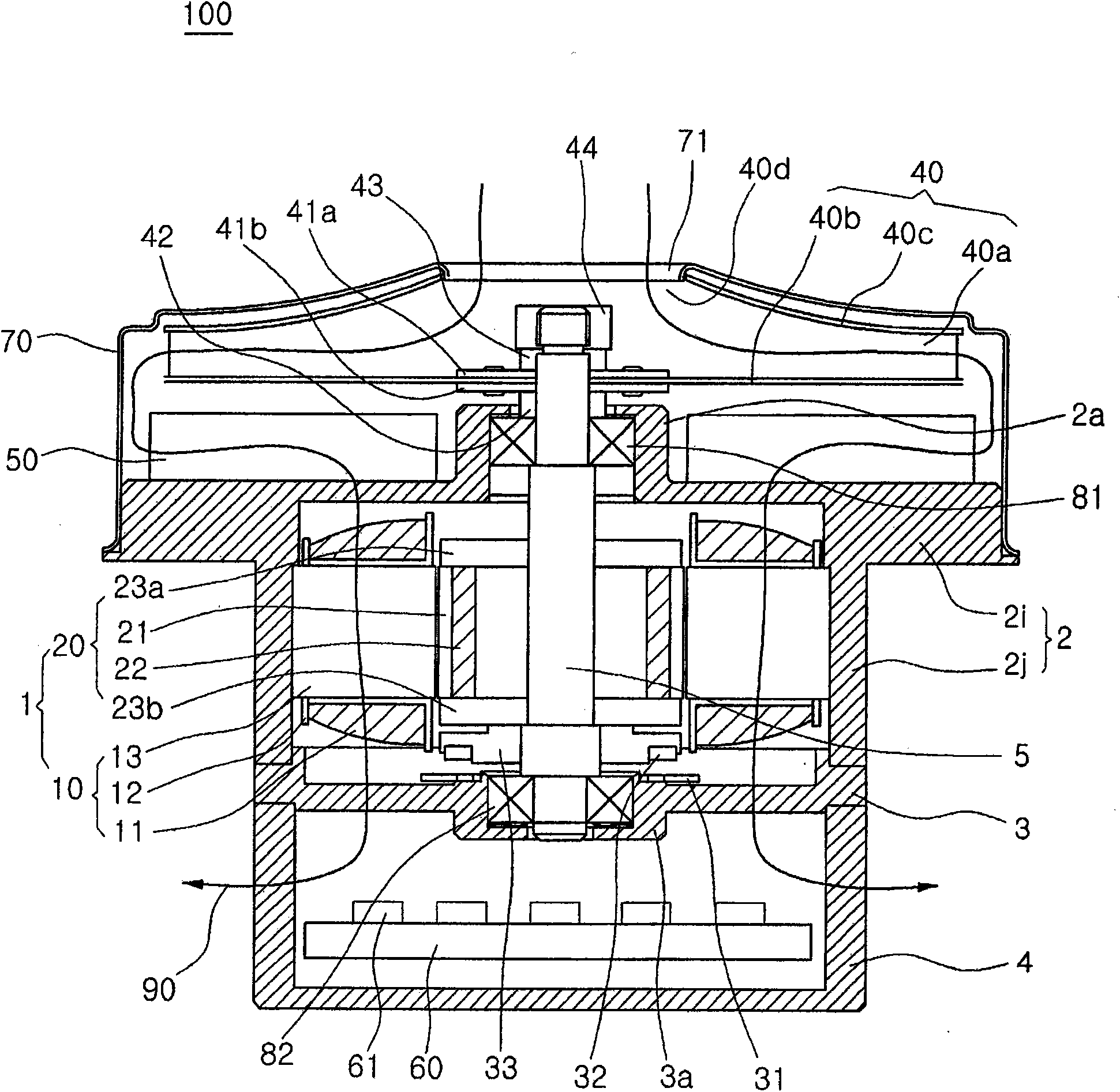 IPM motor and vacuum inhaling apparatus using the same