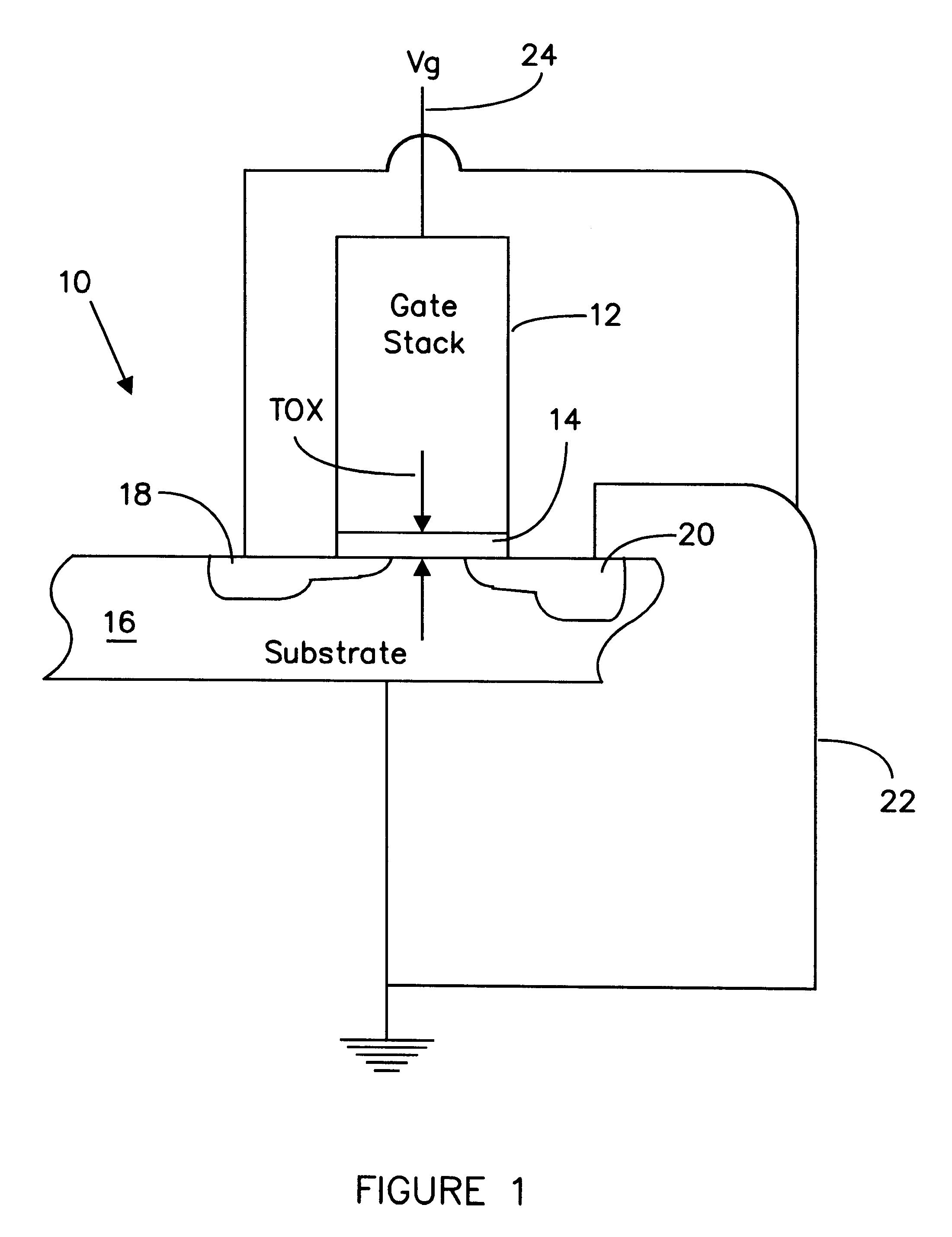 Method for determining transistor gate oxide thickness