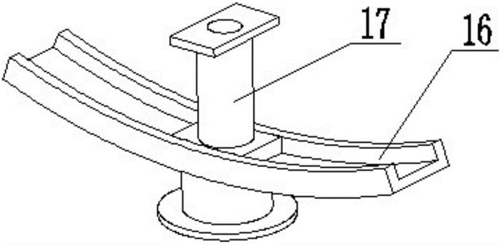 Wind tunnel test platform inclined angle mechanism