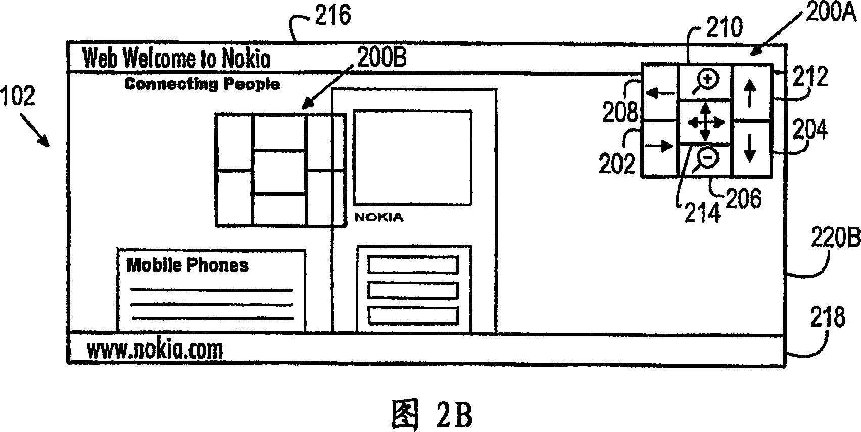 Navigating method, electronic device, user interface and computer program product