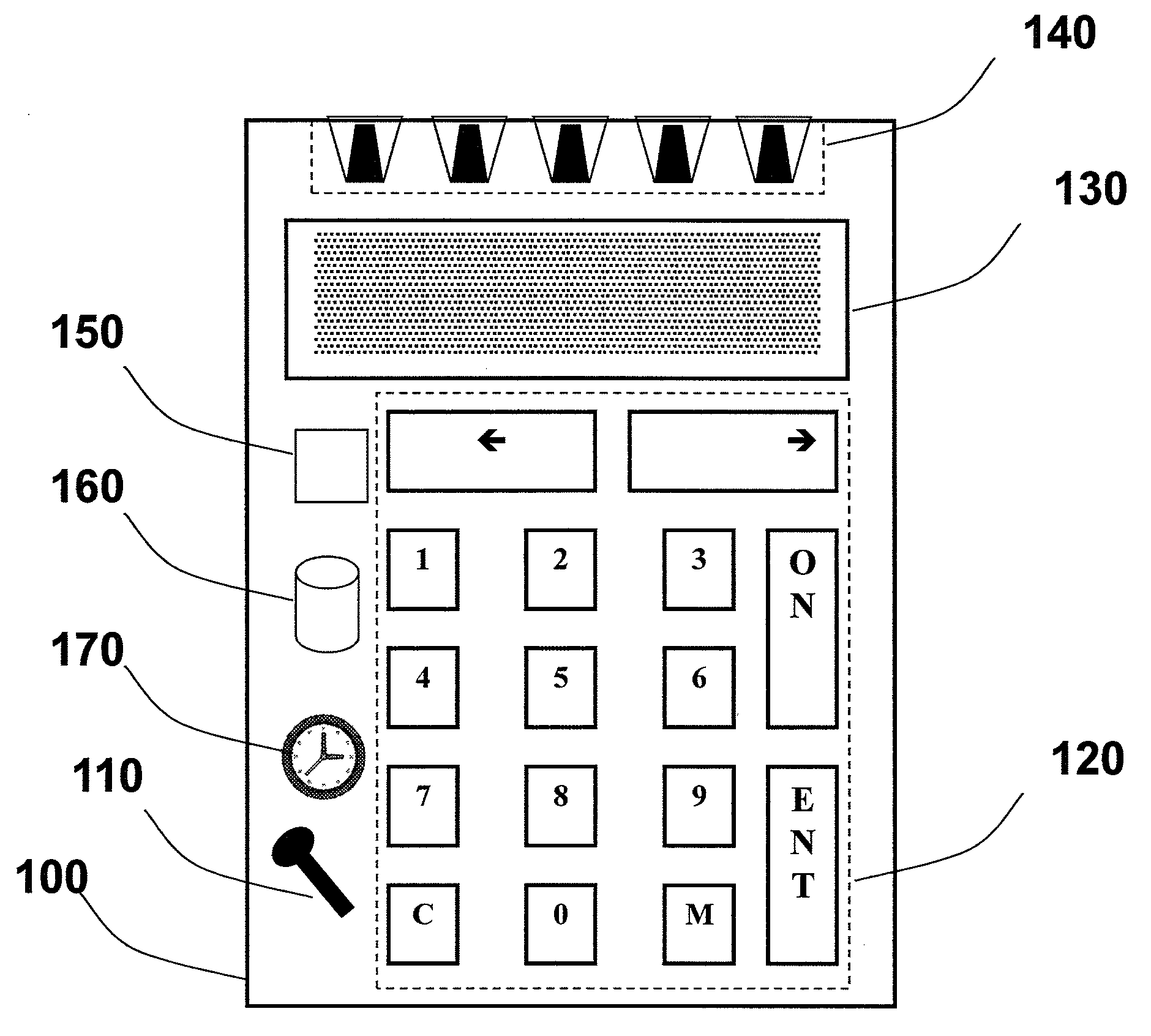 Strong authentication token with acoustic data input over multiple carrier frequencies