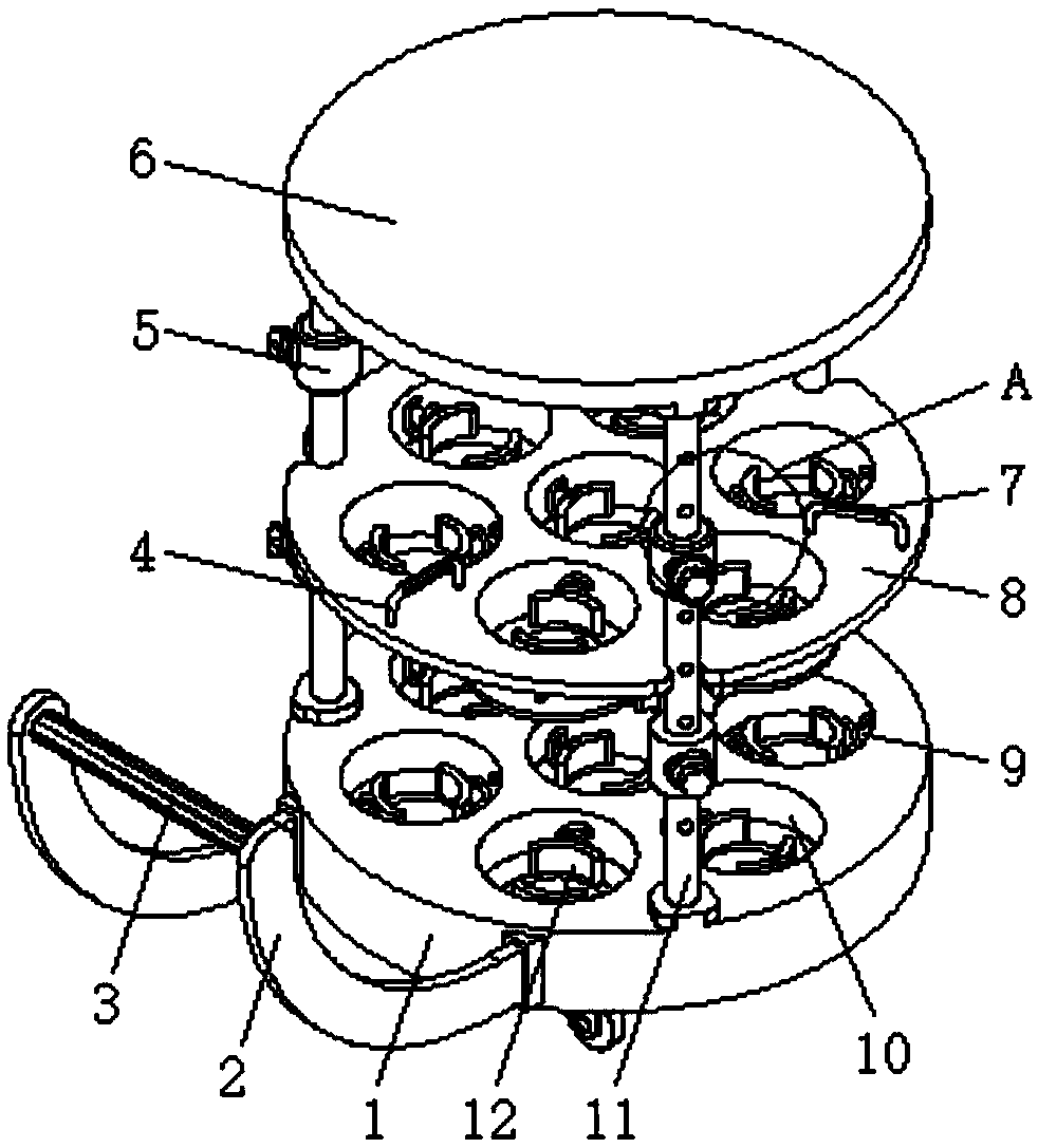 Adjustable garden afforestation flowerpot transporting tool