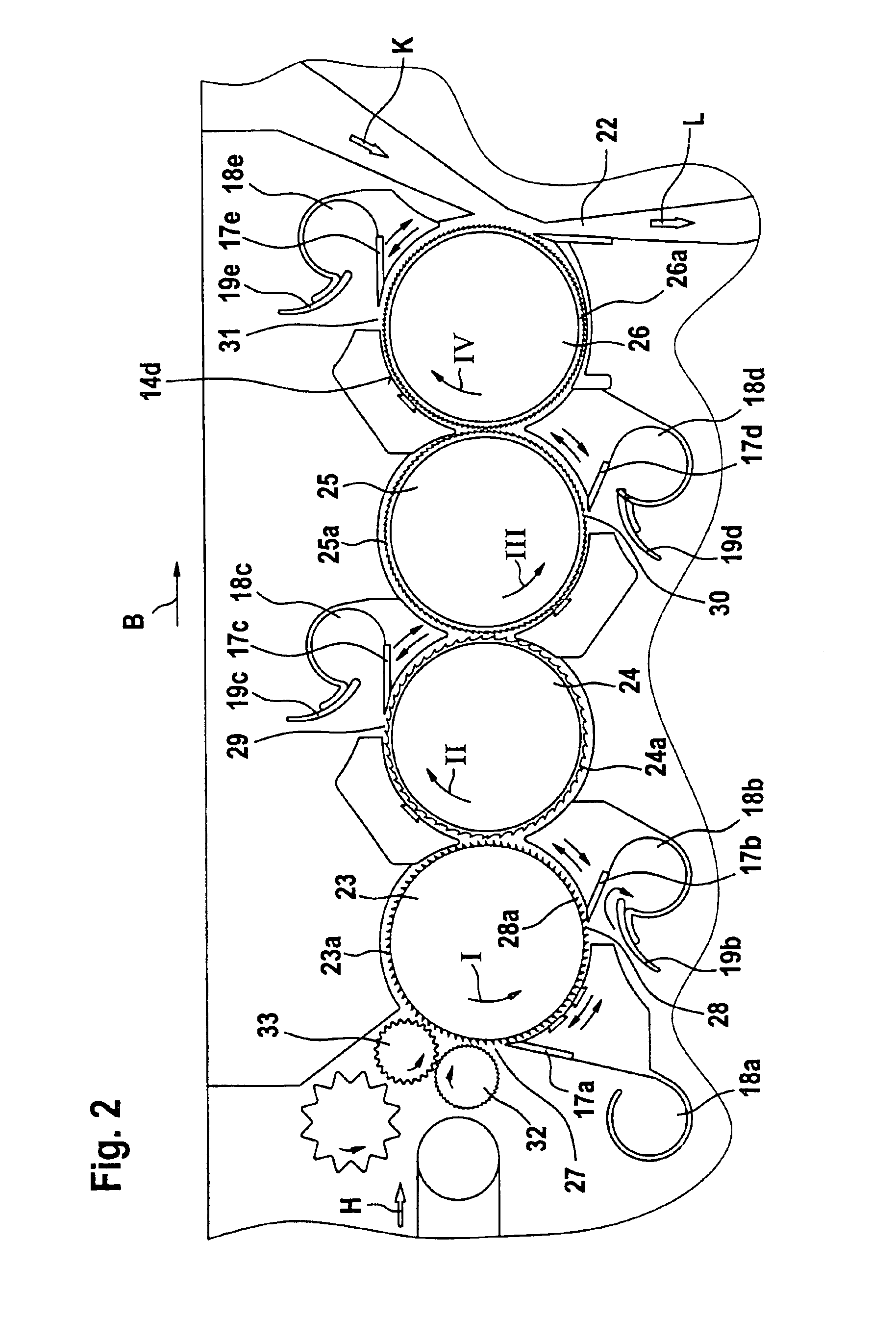 Separating device for a textile processing machine