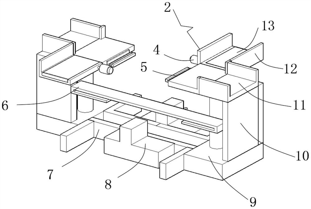 Reciprocating staggered conveying device for machining