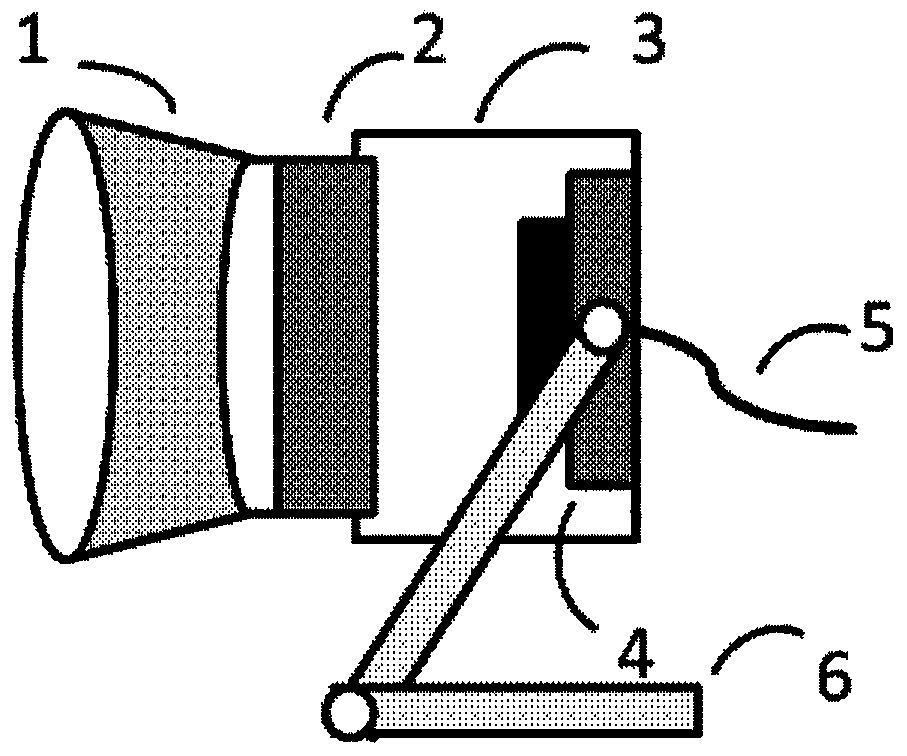 Visible light communication device based on LED projection