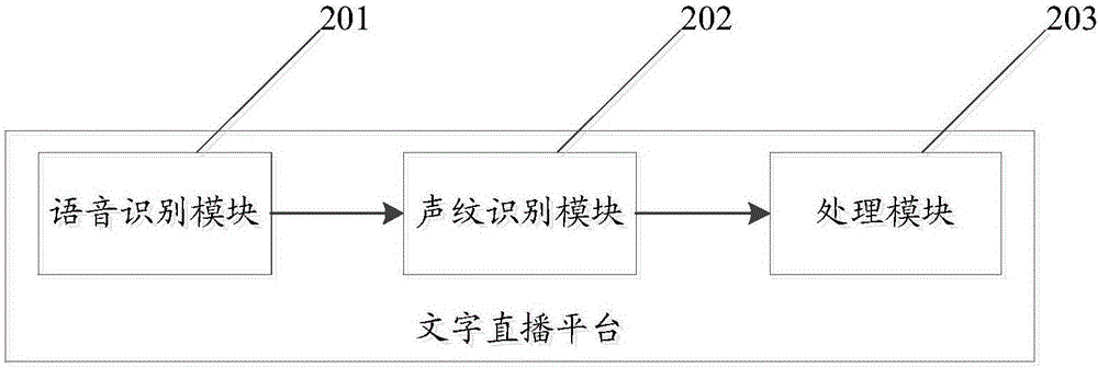 Literal live broadcasting method and platform