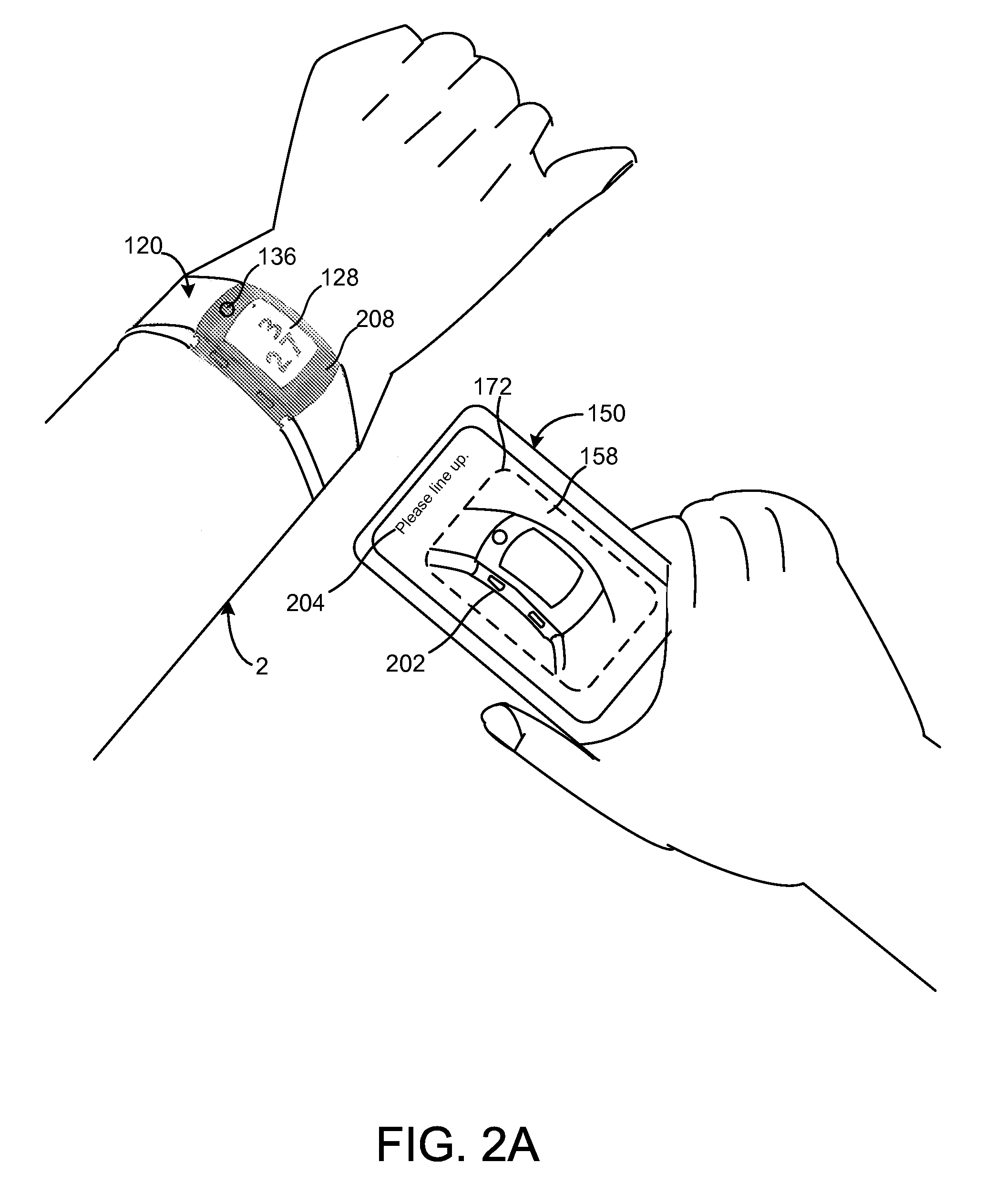 Transferring a mobile tag using a light based communication handshake protocol