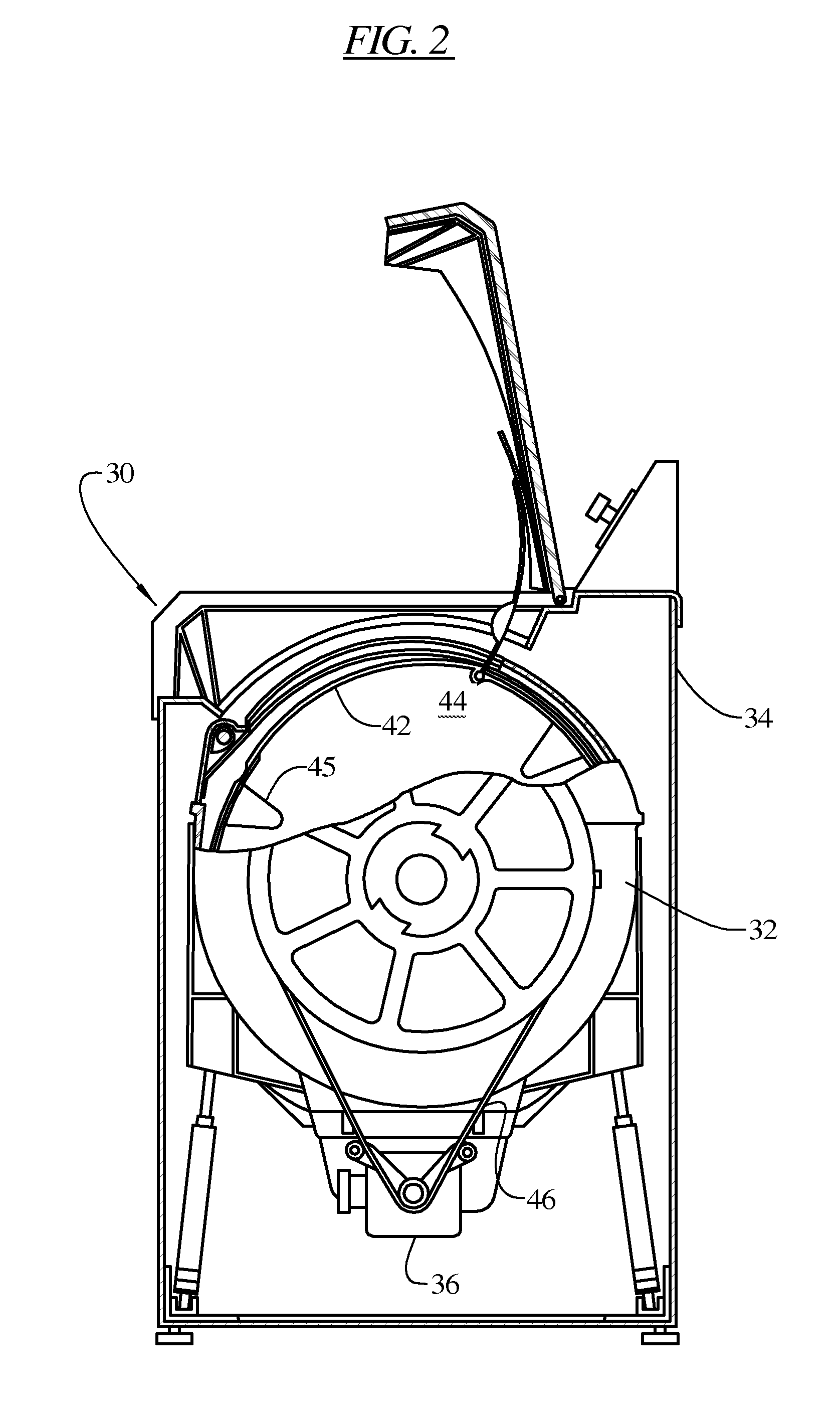 Random tumbling washing machine wash chamber for improving cleaning while minimizing mechanical damage to clothes