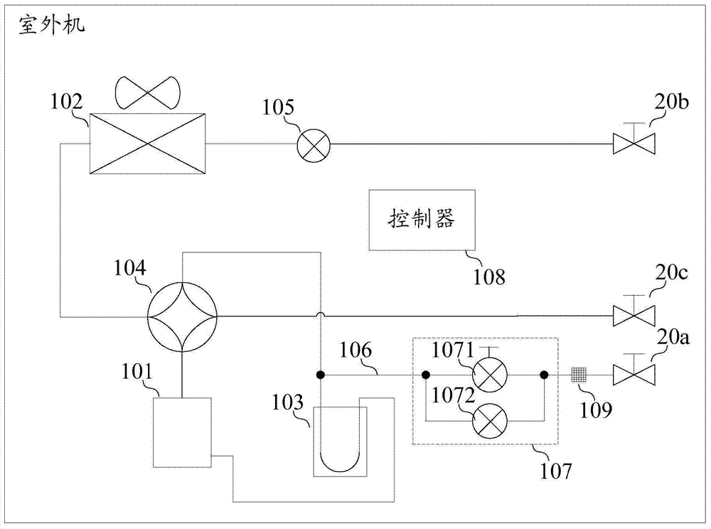 Air conditioner outdoor unit, refrigerant charging control method for air conditioner