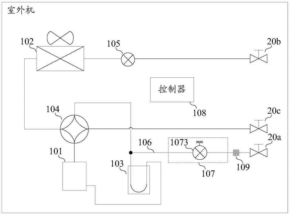 Air conditioner outdoor unit, refrigerant charging control method for air conditioner