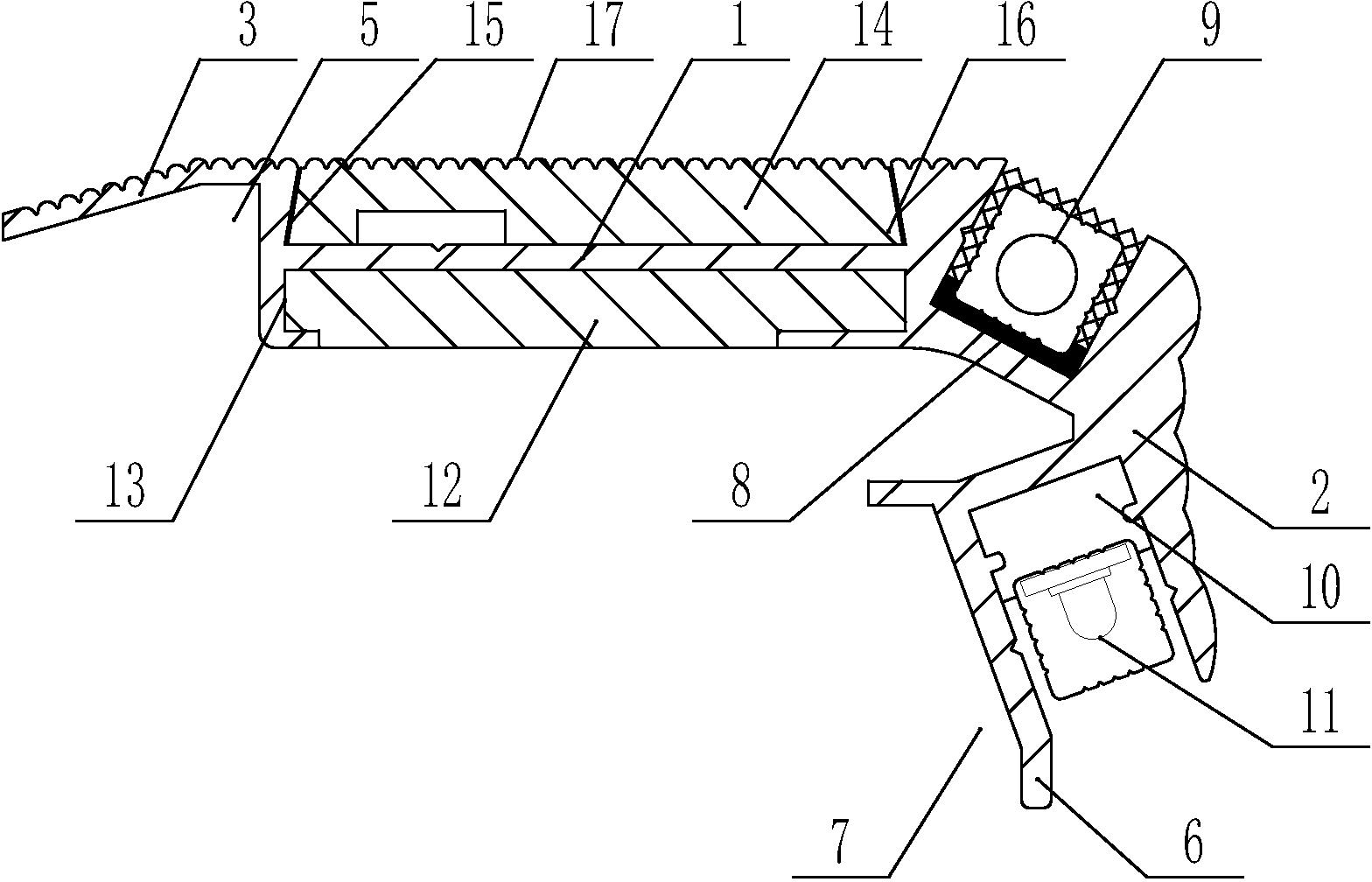 Multifunctional step pressure strip