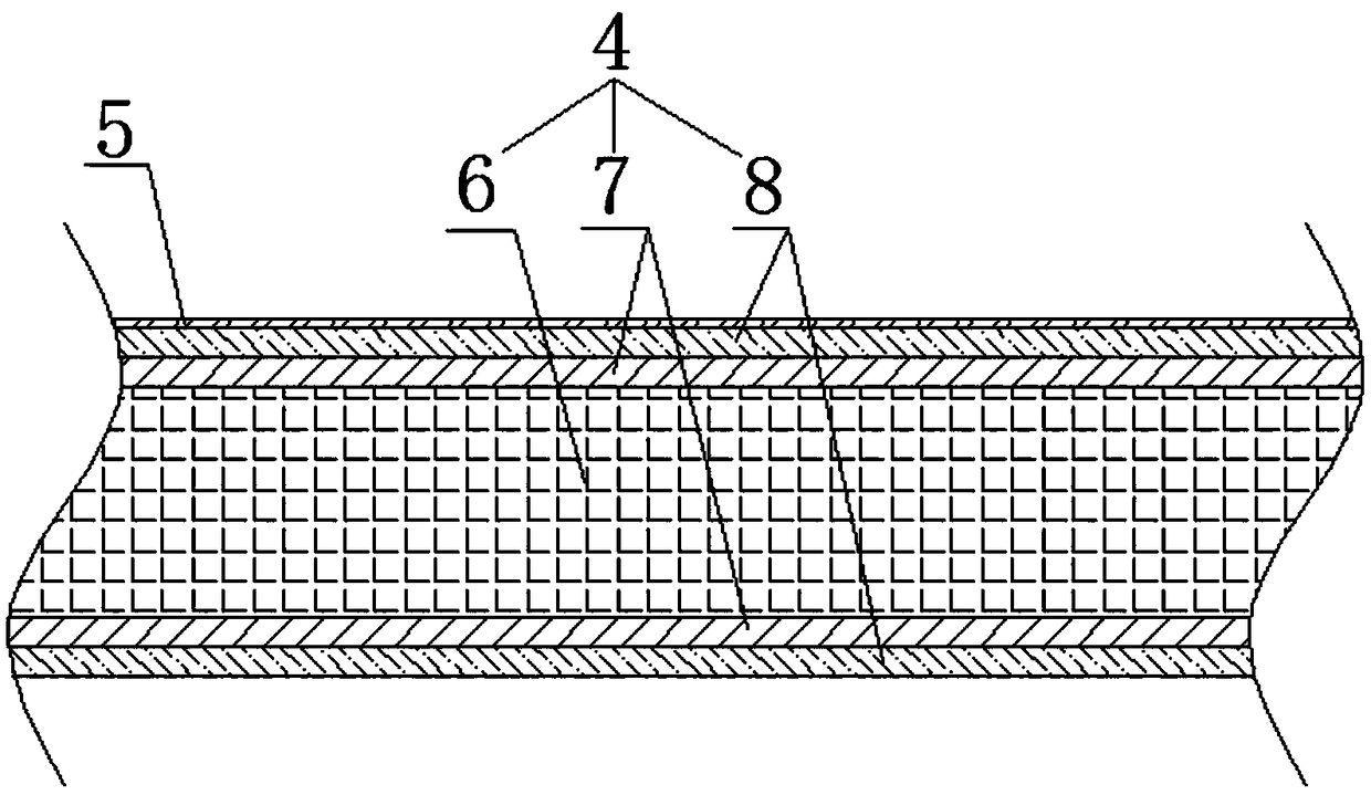 Lightweight composite material train interior trim part with high-strength coatings