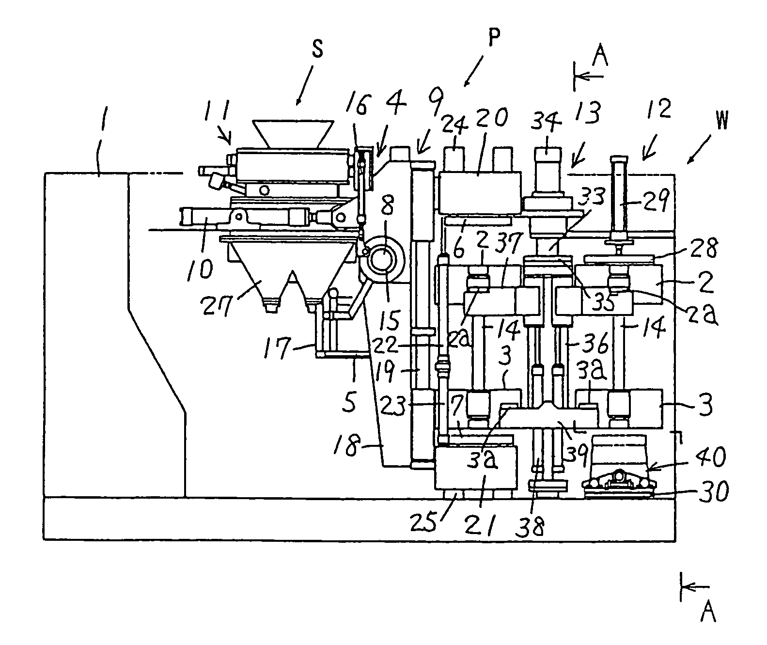 Molding flask for a molding machine and a molding process using the molding flask