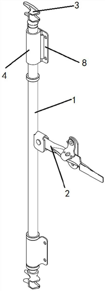 Rod body and container door rod comprising same