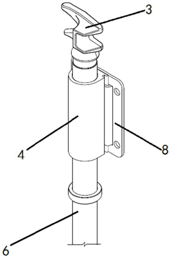 Rod body and container door rod comprising same