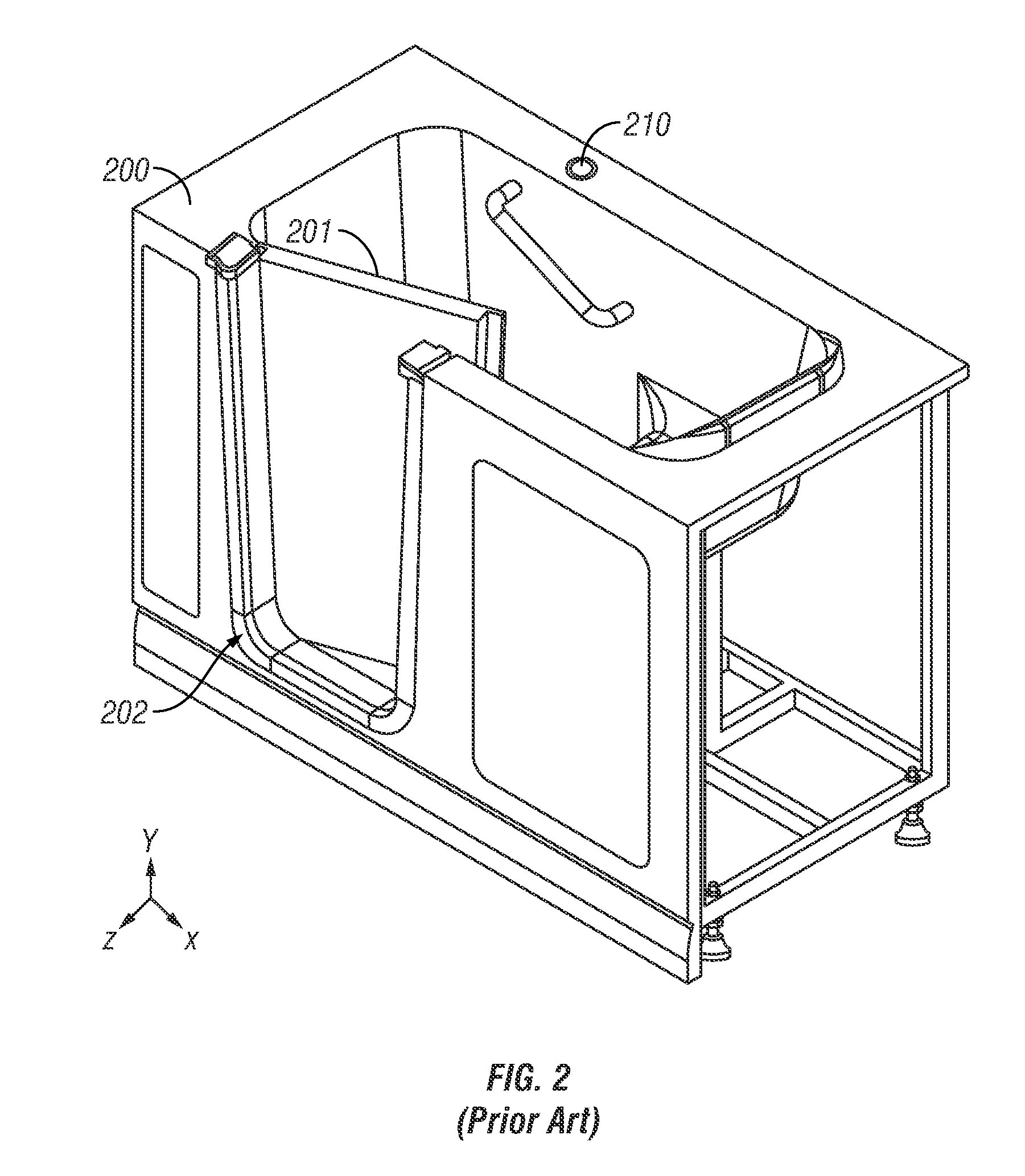 Door assembly for walk-in bathtub