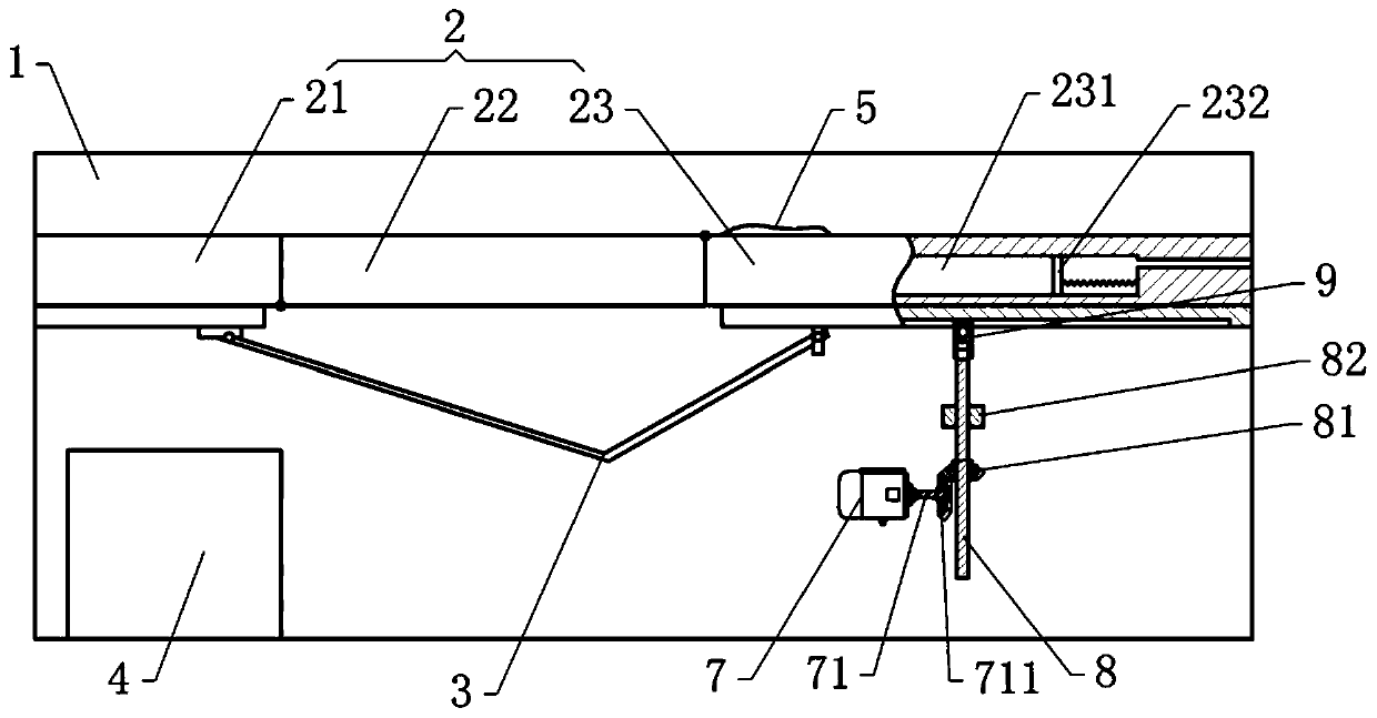 Nursing bed for orthopedic patients