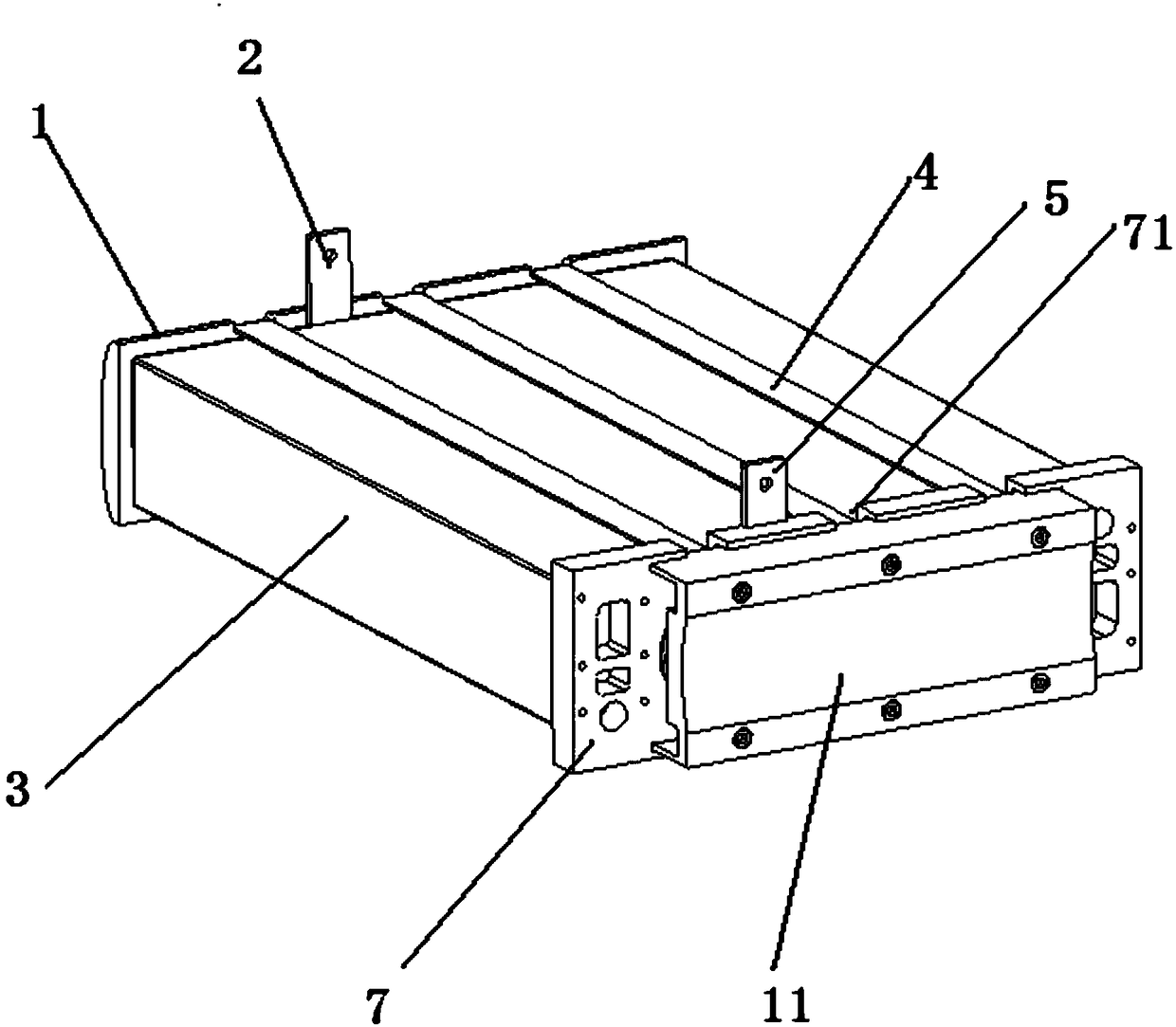 A proton exchange membrane fuel cell stack steel belt fastening device