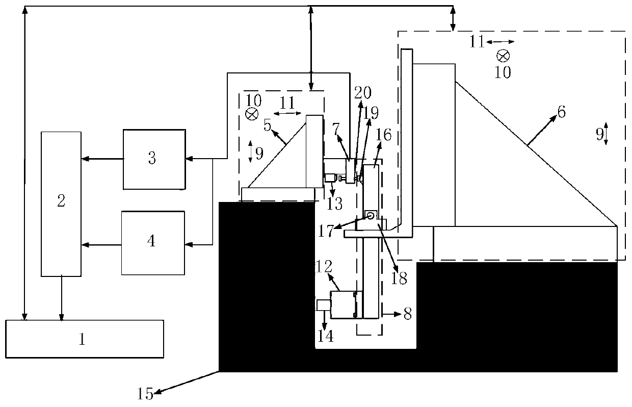 Micro-propulsion measurement system for microminiature underwater moving device, and measurement method thereof