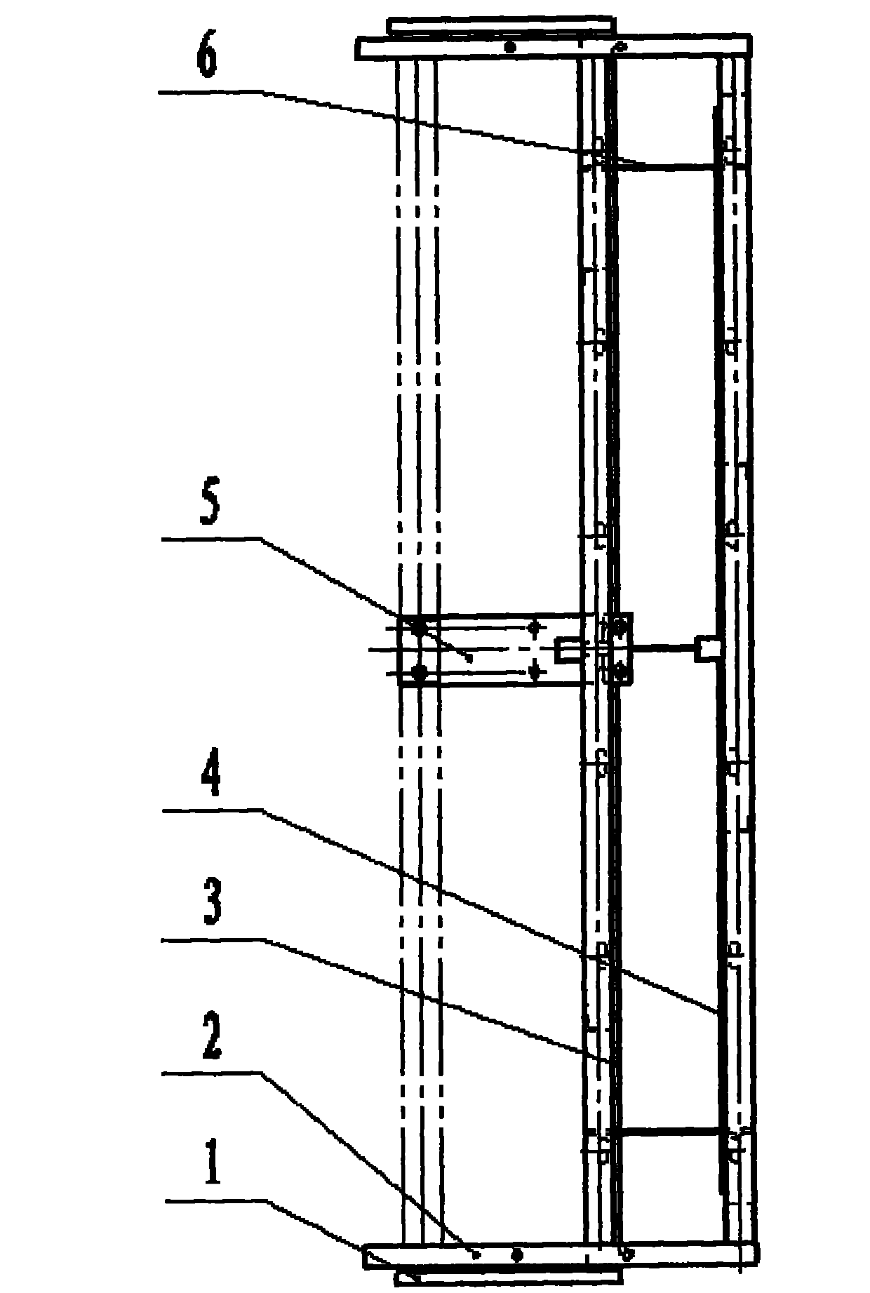 Auxiliary machine frame matched with positive and negative air pressure combined type pneumatic seeding unit