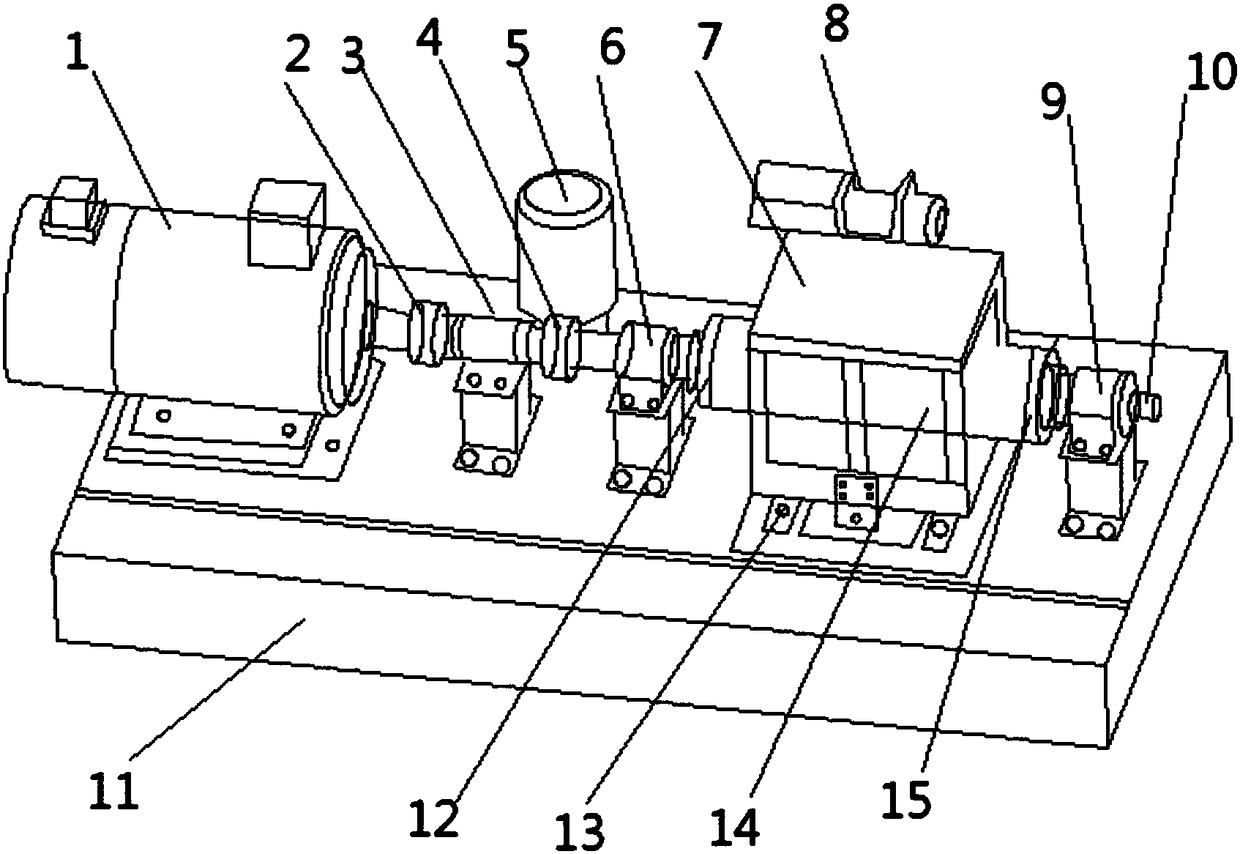 Water lubrication rubber bearing performance test stand and test method thereof