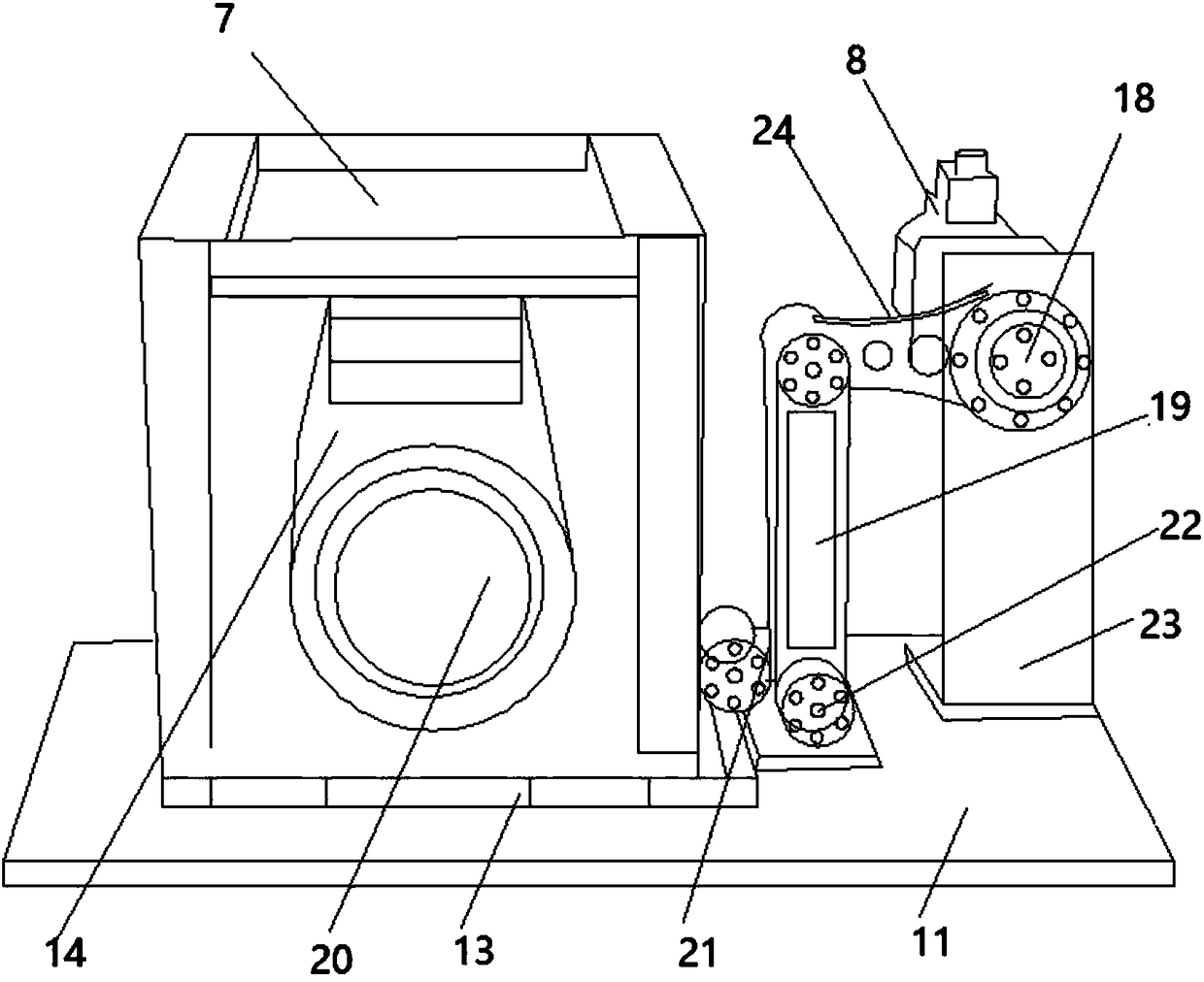 Water lubrication rubber bearing performance test stand and test method thereof