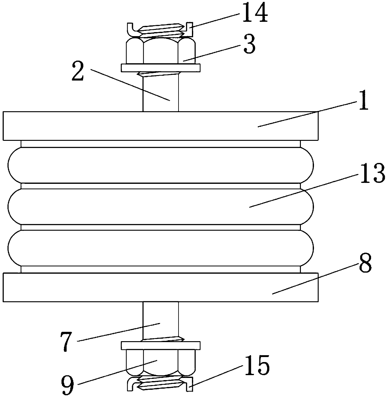 An aging resistant rubber bushing for automobile chassis